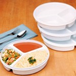 Plato con compartimentos