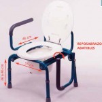 Silla con wc y reposabrazos abatibles